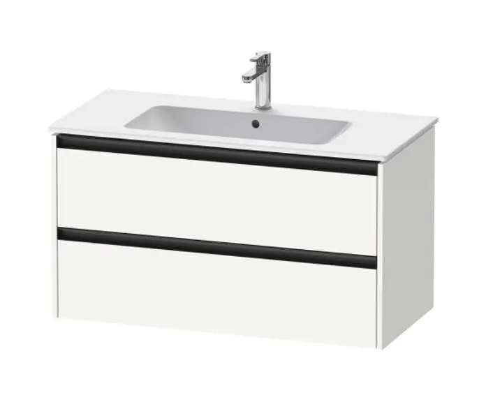 Duravit Ketho.2 - izlietnes skapītis, 55x101x48 cm, 2 atvilktnes, balts matēts K25264018180000