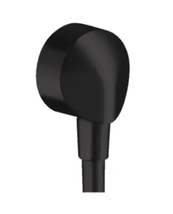 Hansgrohe Fixfit - sienas pieslēgums E bez pretvārsta, matēti melns 27454670