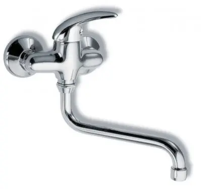 Novaservis Metalia 55 - izlietnes sienas maisītājs 10 cm, hroms 55074/T,0
