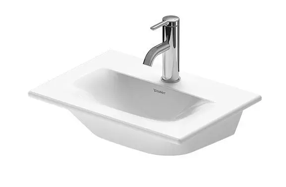 Duravit Viu - rokas izlietne 45x32 cm, ar 1 caurumu jaucējkrānam, Alpu balts 0733450041