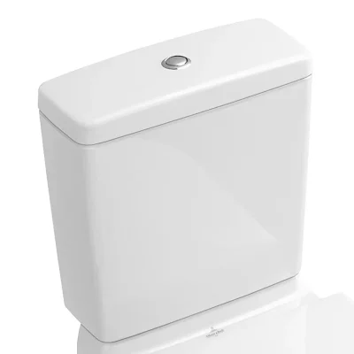 Villeroy & Boch O.novo - skalošanas tvertne kombinētam WC, aizmugures/sānu pievads, CeramicPlus, Alpu balts 5760G1R1