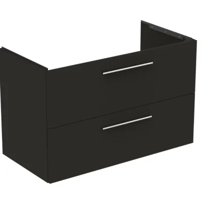 Ideal Standard i.Life B - izlietnes skapītis, 100x63x51 cm, 2 atvilktnes, kreisajā pusē, matēts antracīts T5584NV