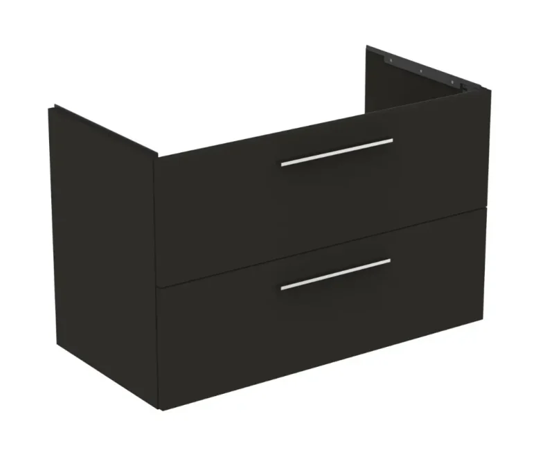 Ideal Standard i.Life B - izlietnes skapītis, 100x63x51 cm, 2 atvilktnes, kreisajā pusē, matēts antracīts T5584NV