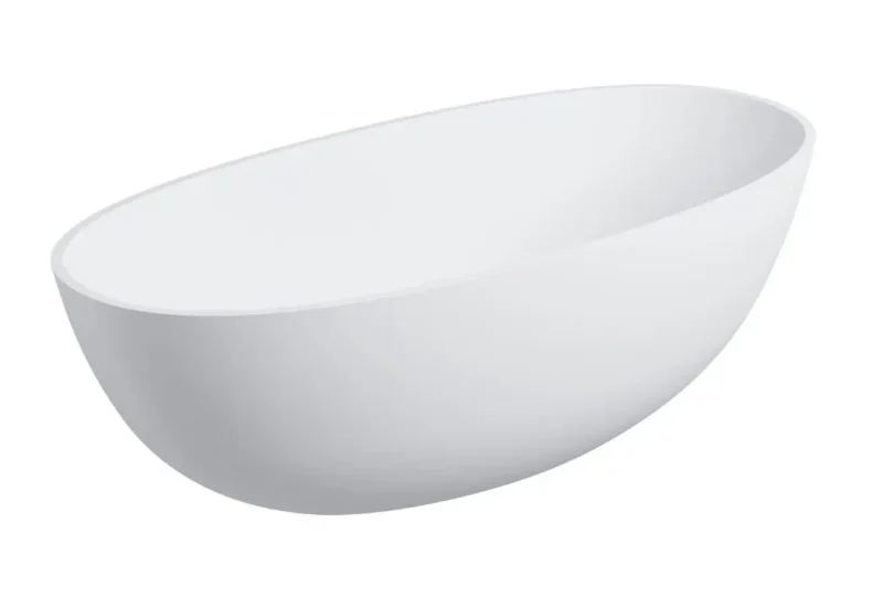 OMNIRES Shell M+ - brīvi stāvoša vanna, 160x75 cm, balta matēta SHELLWWBM
