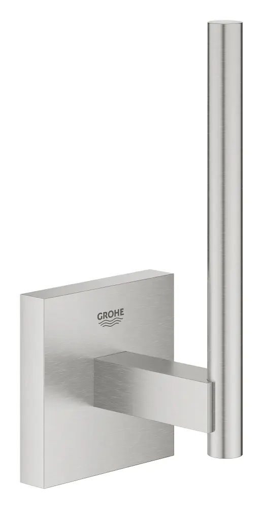 Grohe QuickFix Start Cube - rezerves tualetes papīra turētājs, Supersteel 40979DC0