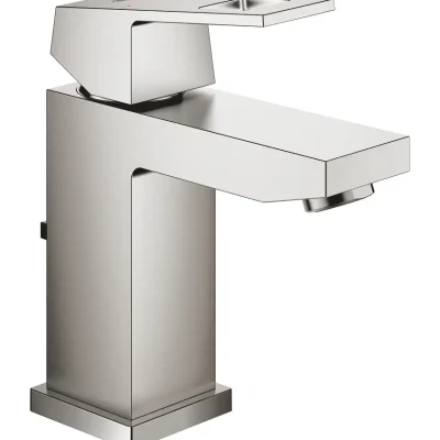 Grohe Eurocube - izlietnes maisītājs ar noteci, Supersteel 23127DC0