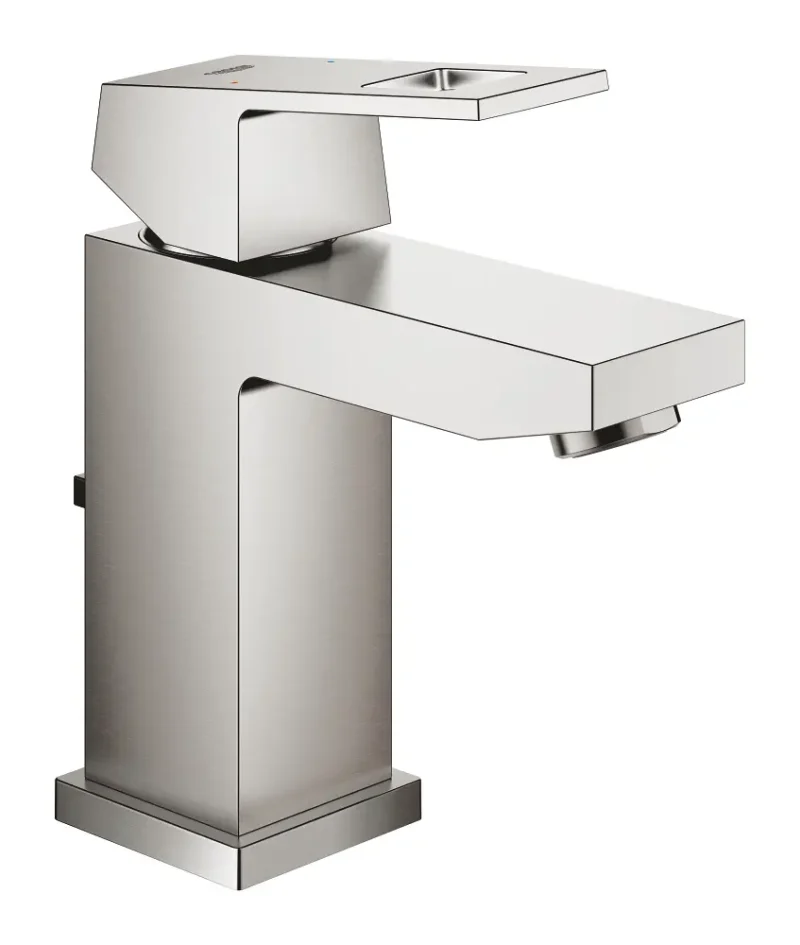 Grohe Eurocube - izlietnes maisītājs ar noteci, Supersteel 23127DC0