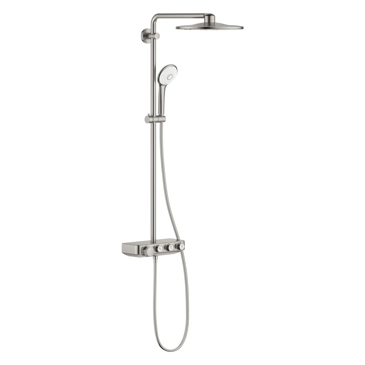 Grohe Euphoria SmartControl - dušas sistēma 310 Duo ar termostatu, 3 strūklas, SuperSteel 26507DC0