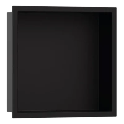 Hansgrohe XtraStoris Original - sienas niša ar rāmi, 30x30x7 cm, matēti melna 56093670