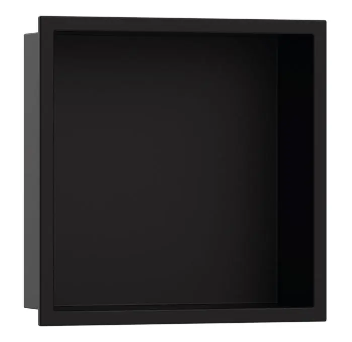 Hansgrohe XtraStoris Original - sienas niša ar rāmi, 30x30x7 cm, matēti melna 56093670