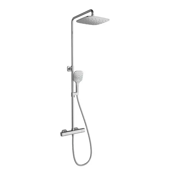Ravak 10° Free - dušas komplekts TD F 091.00/150 ar termostatu, 25 cm, hroms X070141
