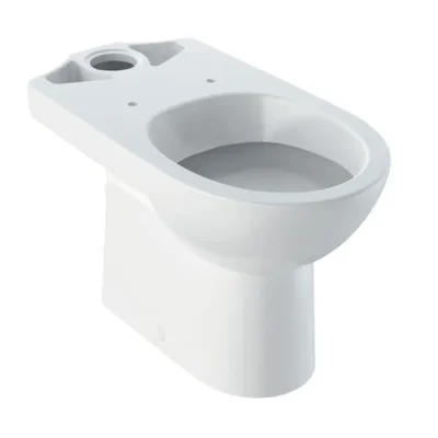 Geberit Selnova - stāvoša WC kombinācija, horizontāls izvads, 68x36 cm, bez skalošanas malas, balts 500.287.01.7