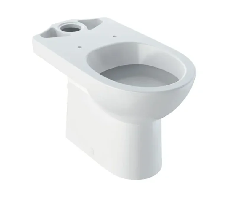 Geberit Selnova - stāvoša WC kombinācija, horizontāls izvads, 68x36 cm, bez skalošanas malas, balts 500.287.01.7