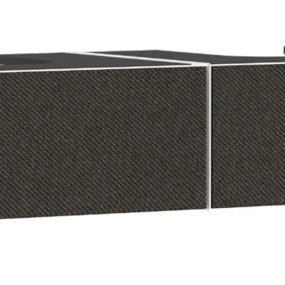 Hansgrohe Xevolos E - izlietnes skapītis, 28x137x55 cm, 2 atvilktnes, matēti balts/tekstils tumši pelēks 54316660